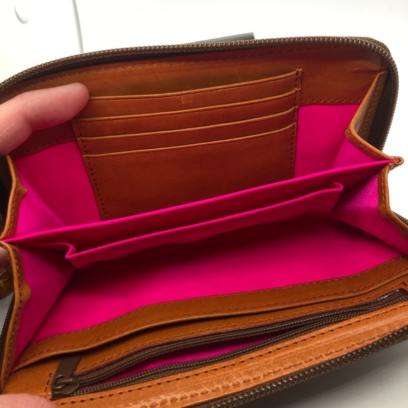 Dooney & Bourke Black and Leather Wristlet/Wallet - Picture 4 of 5